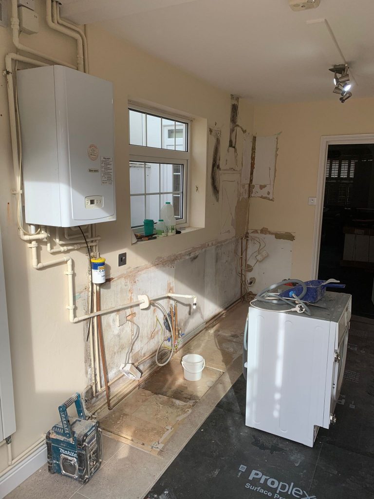Structural renovation Reading with full room strip out