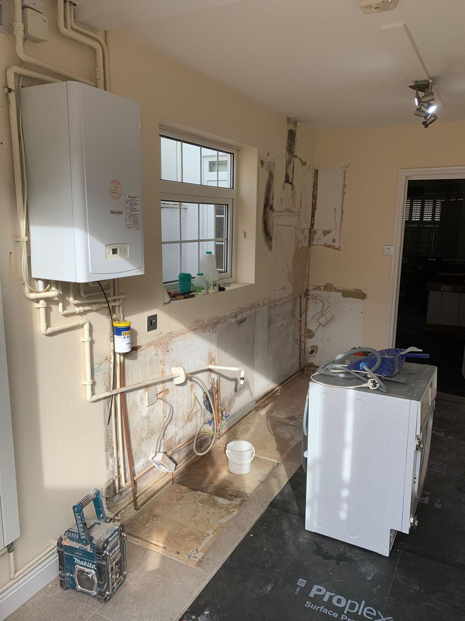 Structural renovation Reading with full room strip out