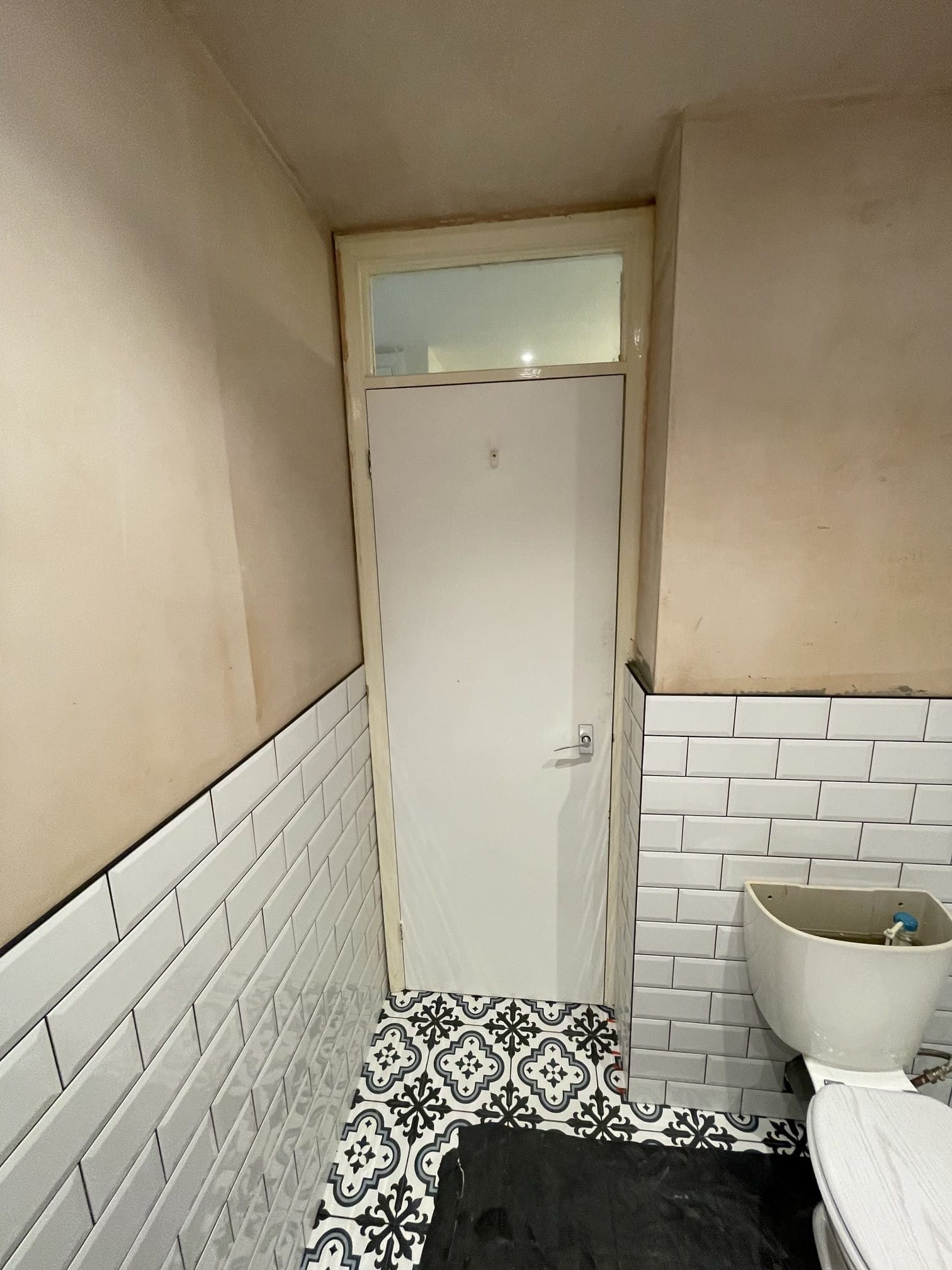 Bathroom renovation in progress