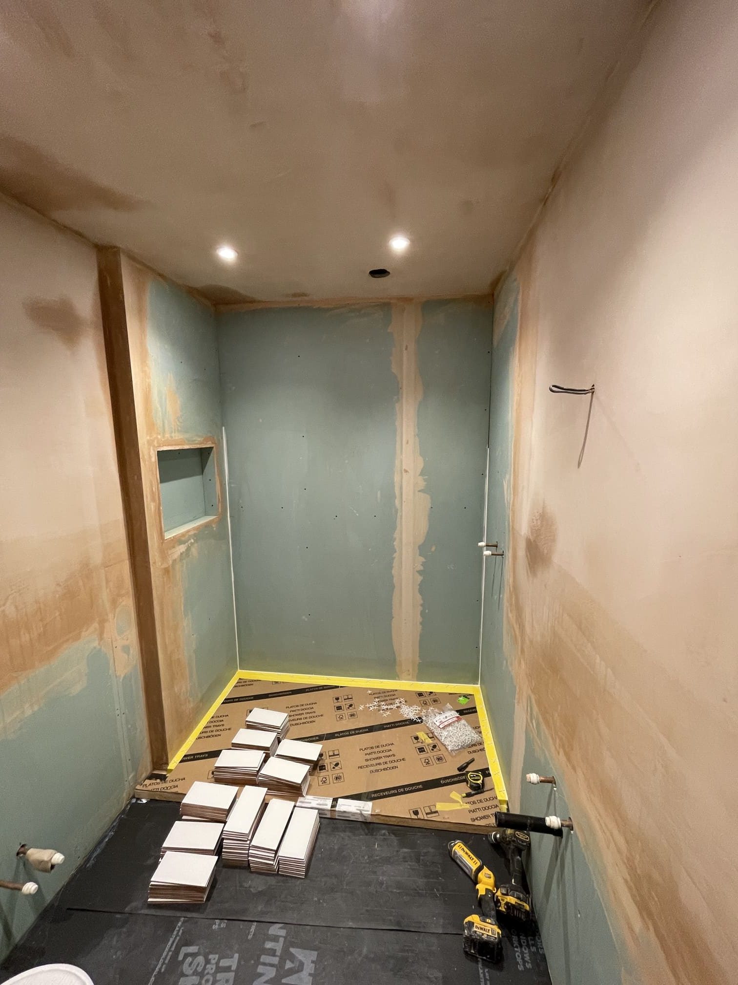 Bathroom renovation in progress