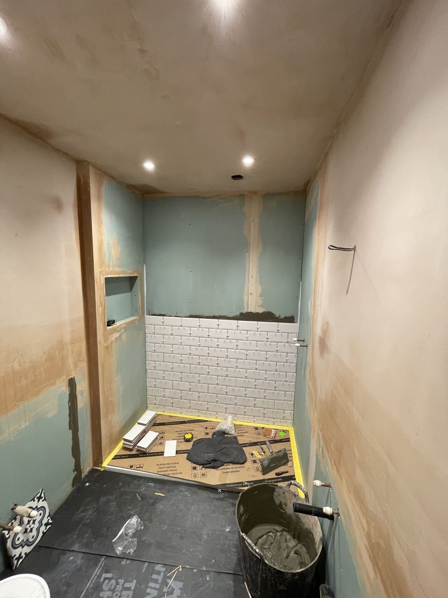 Bathroom renovation in progress